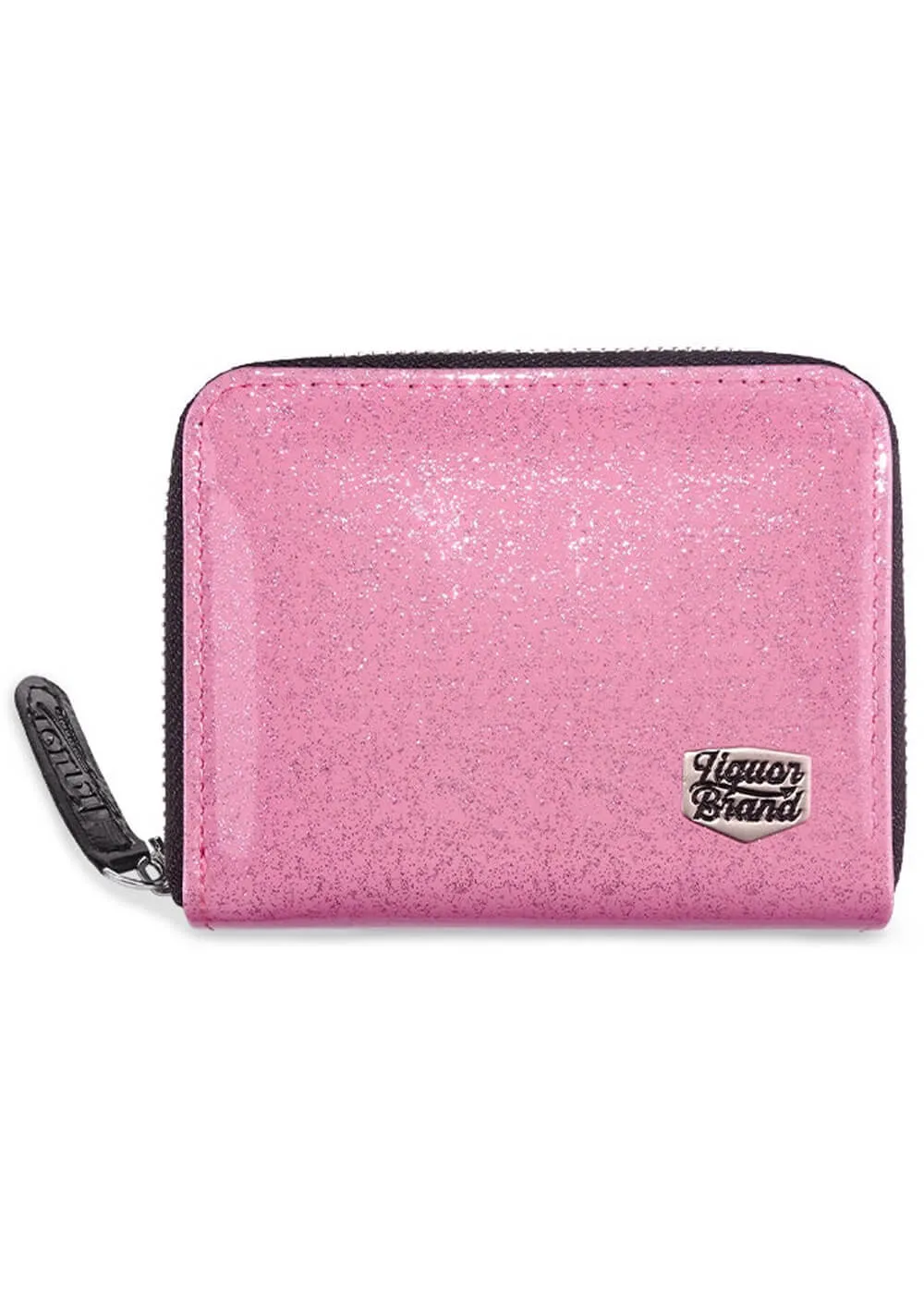 Liquorbrand Stardust Patent Wallet Pink