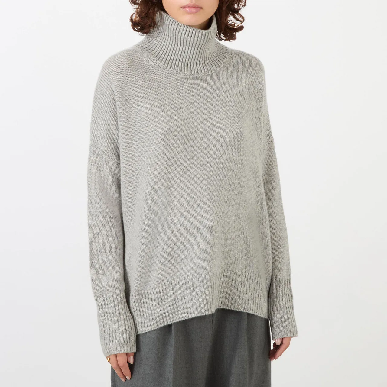 LISA YANG Heidi Turtleneck Sweater - Grey