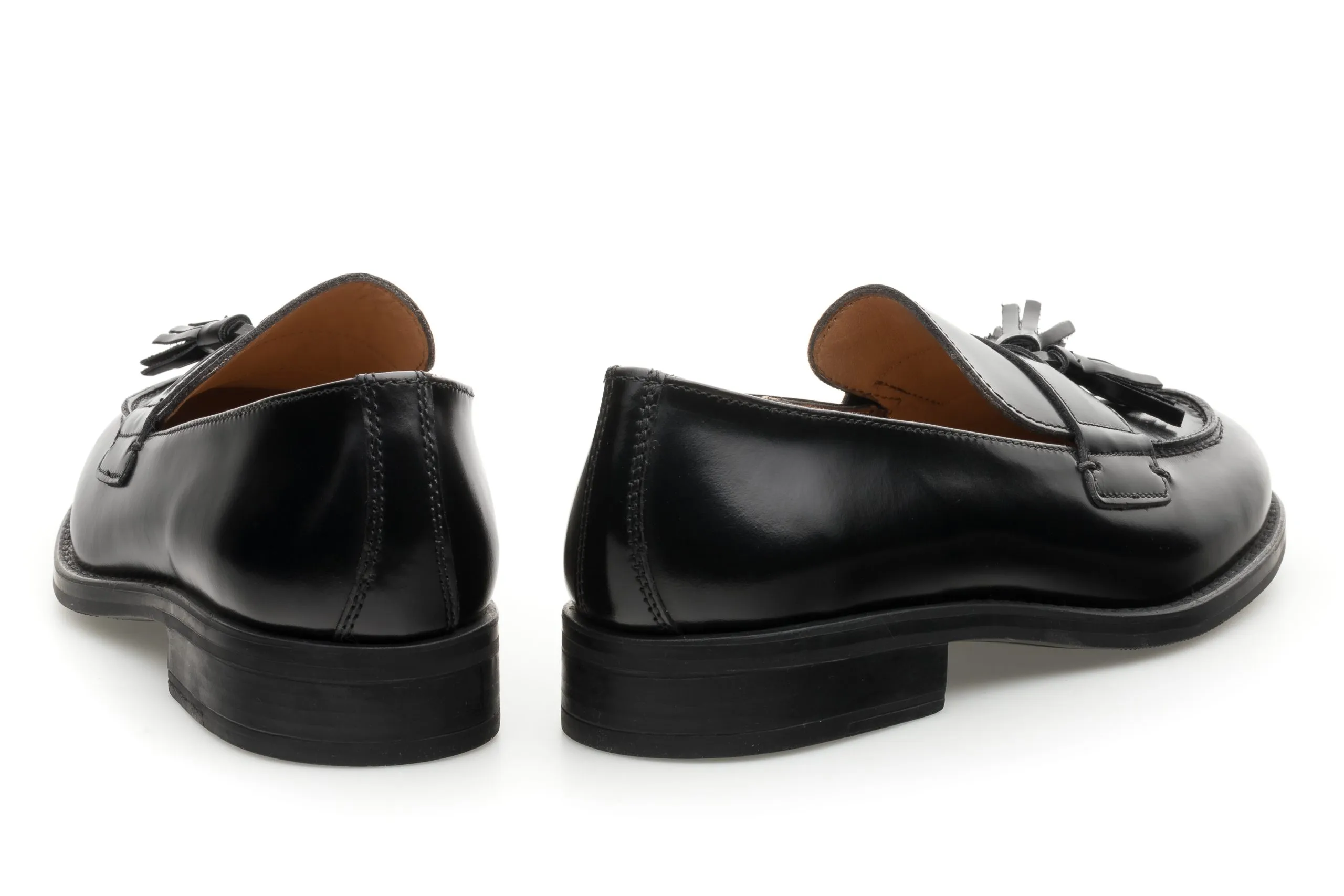 Loafer with Tassels in shiny leather