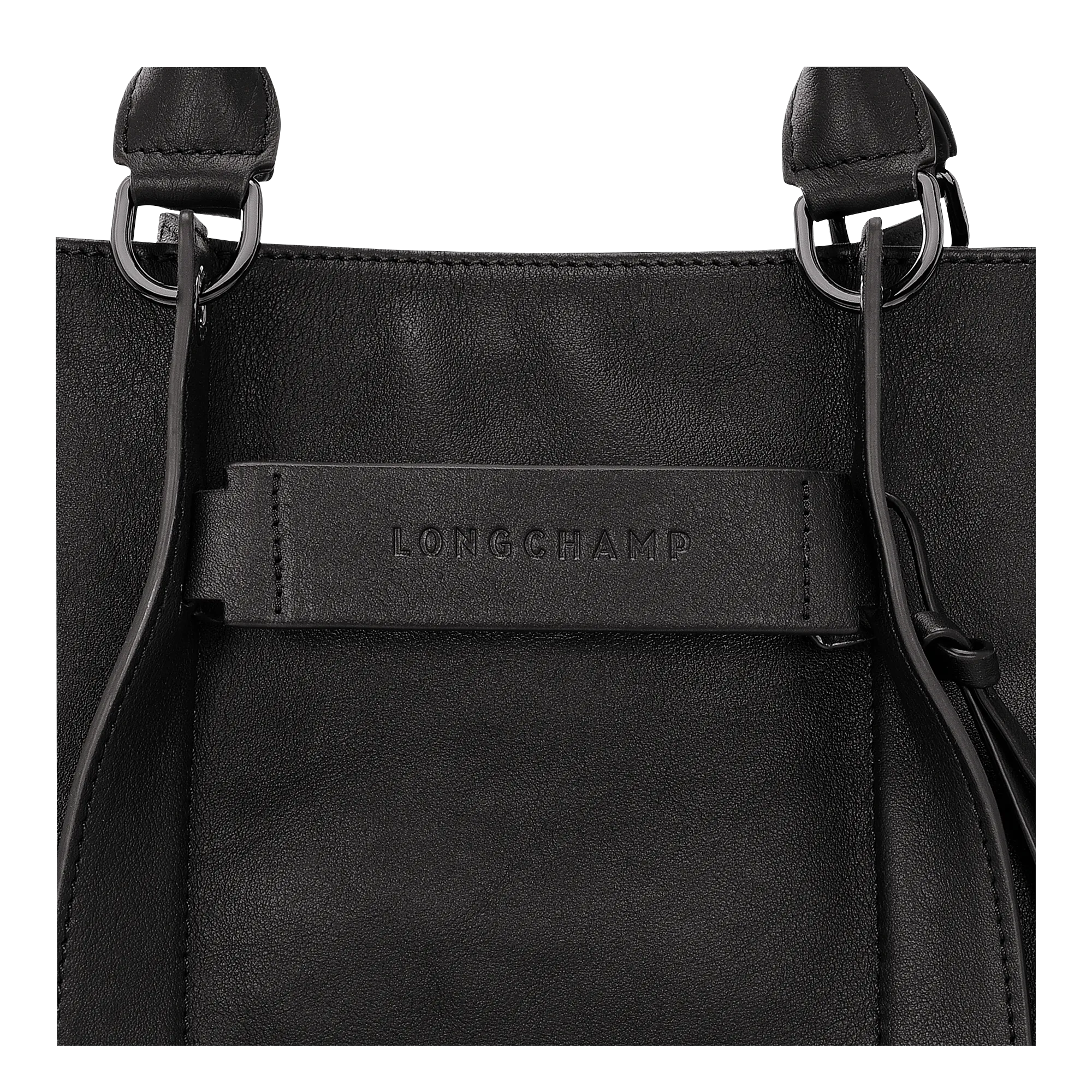 Longchamp 3D L Handbag Black - Leather