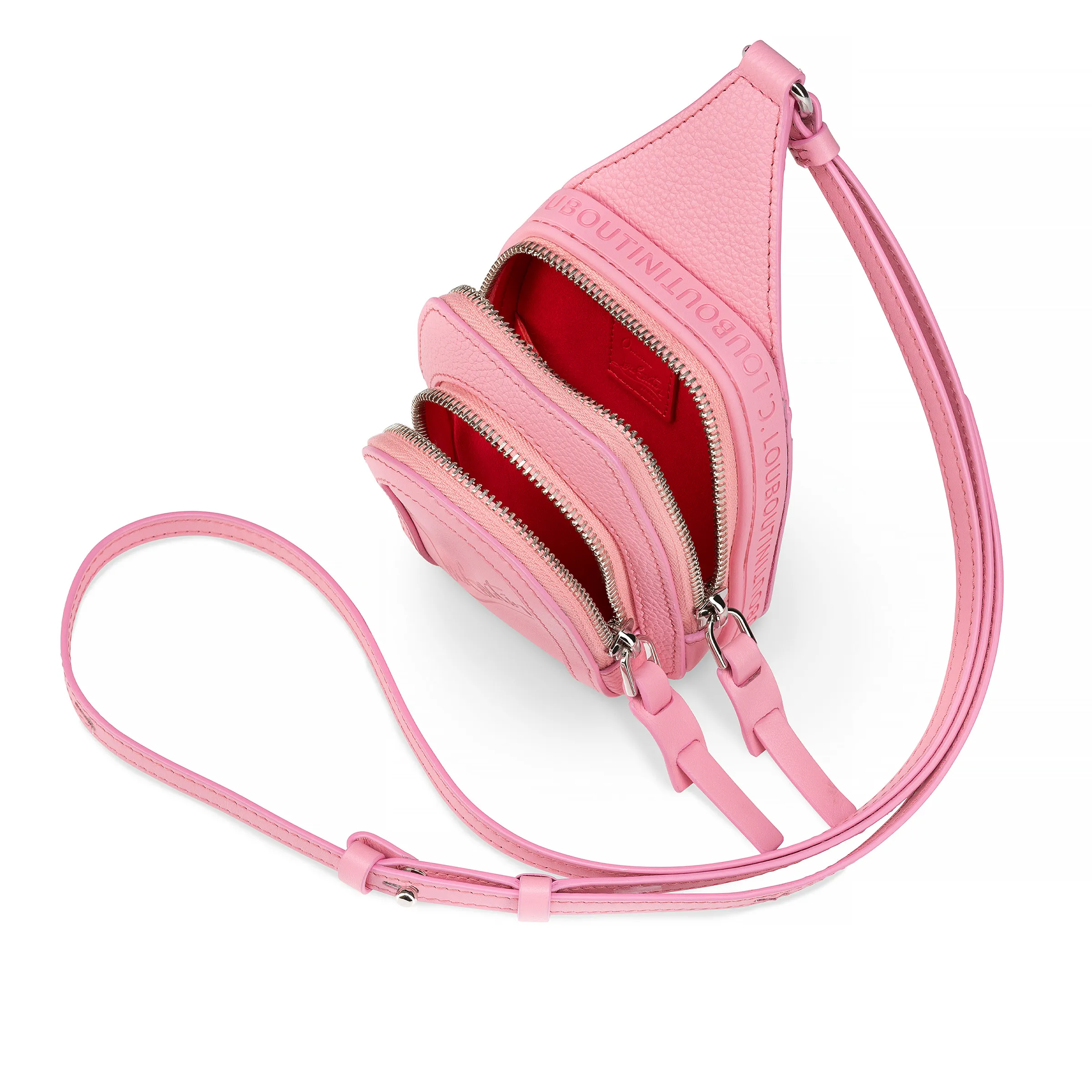 Loubifunk mini Crossbody bag - Smooth calf leather and grained calf leather - Calipso