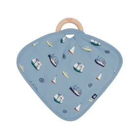 Lovey in Vintage Boats with Removable Teething Ring