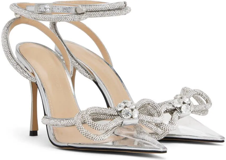 MACH & MACH Transparent Double Bow Heels