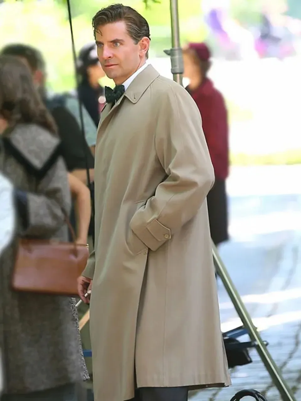 Maestro Bradley Cooper Grey Trench Coat