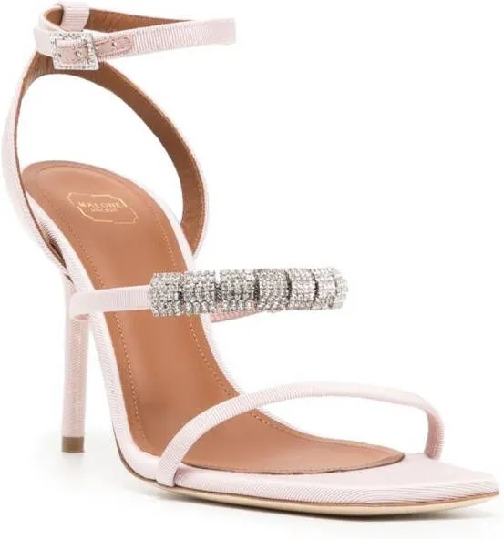 Malone Souliers 70mm crystal-embellished sandals Pink