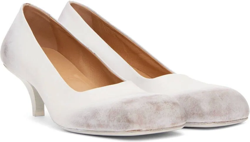 Marsèll White Tillo Heels