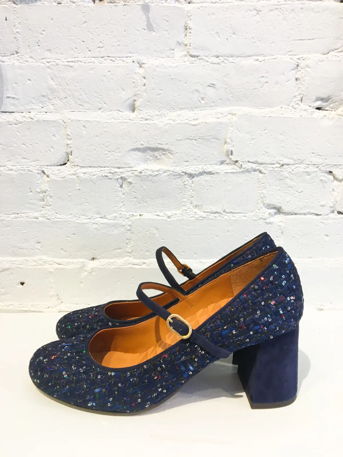 Morat Heels - Navy/Dark Blue 