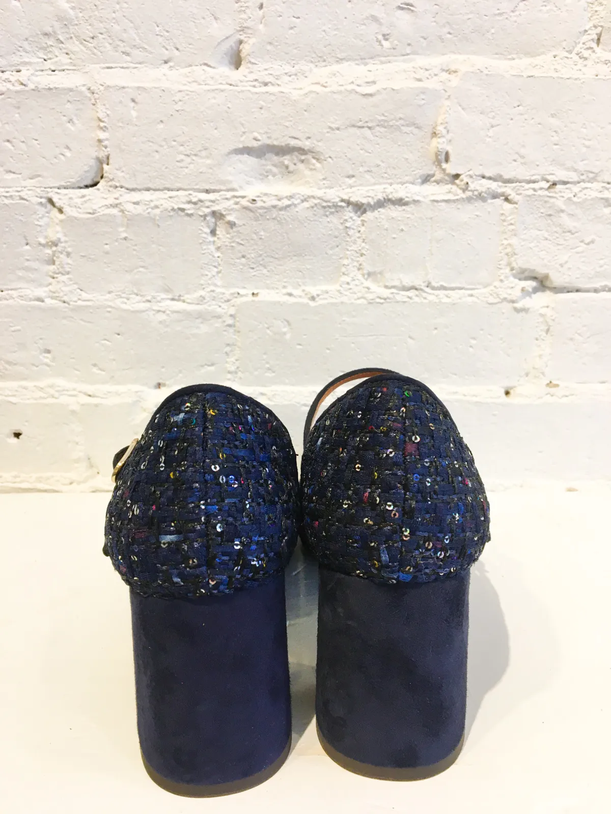 Morat Heels - Navy/Dark Blue 