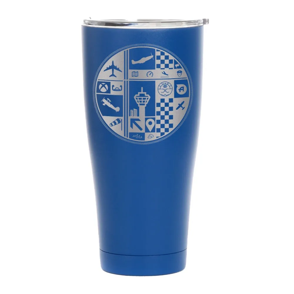 MS Flight Simulator 40th Anniversary Tumbler