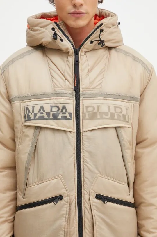 Napapijri jacket Skidoo Sheer men's beige color NP0A4IAEN1I1