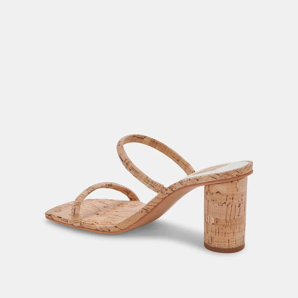 NOLES Heels Natural Cork | Women's Chunky Round Heels– Dolce Vita 6711726014530