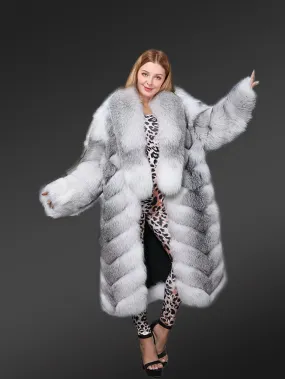 Original Cross Fox Fur Long Coat