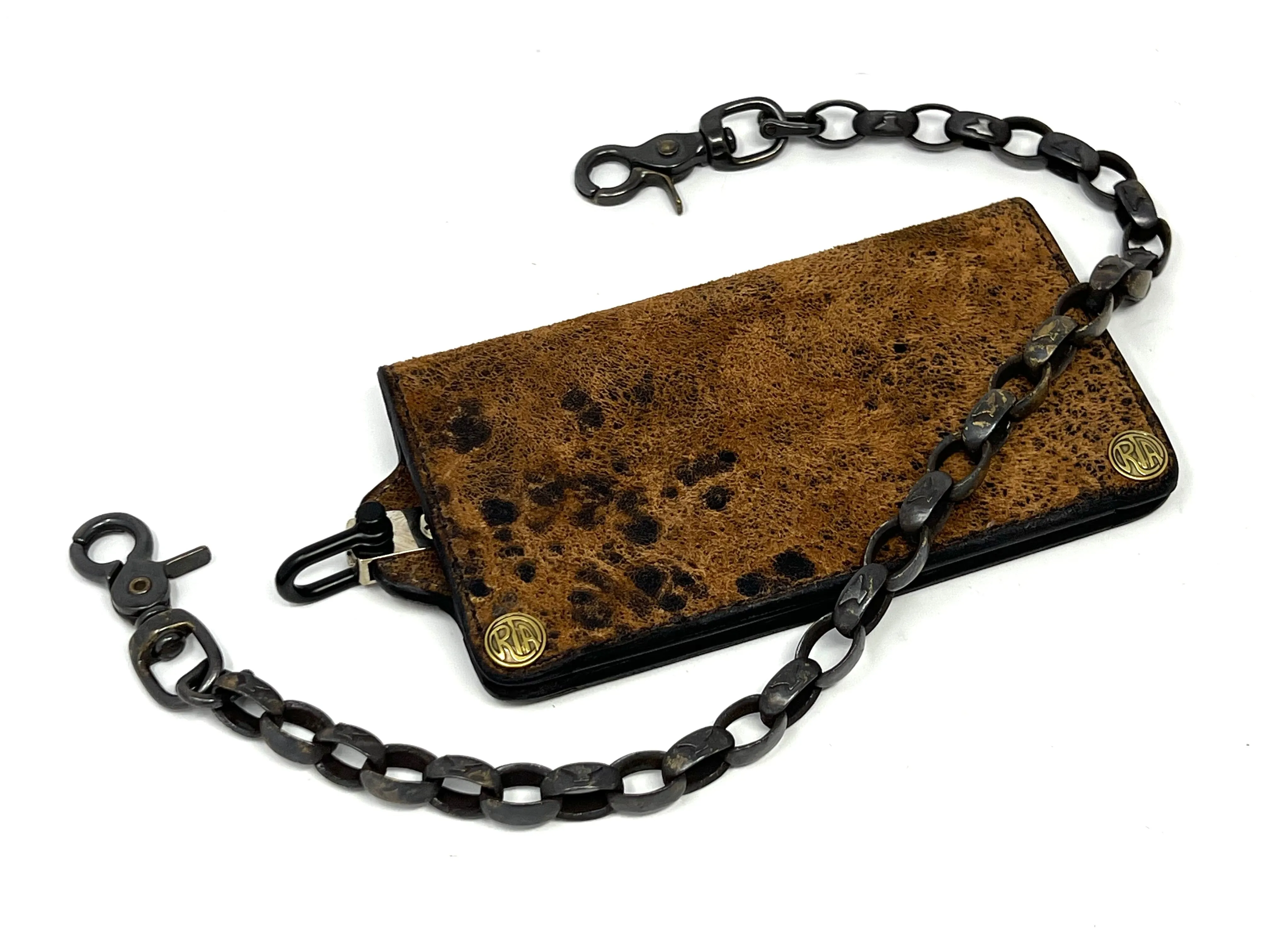 Patina Brass Signature Wallet Chain