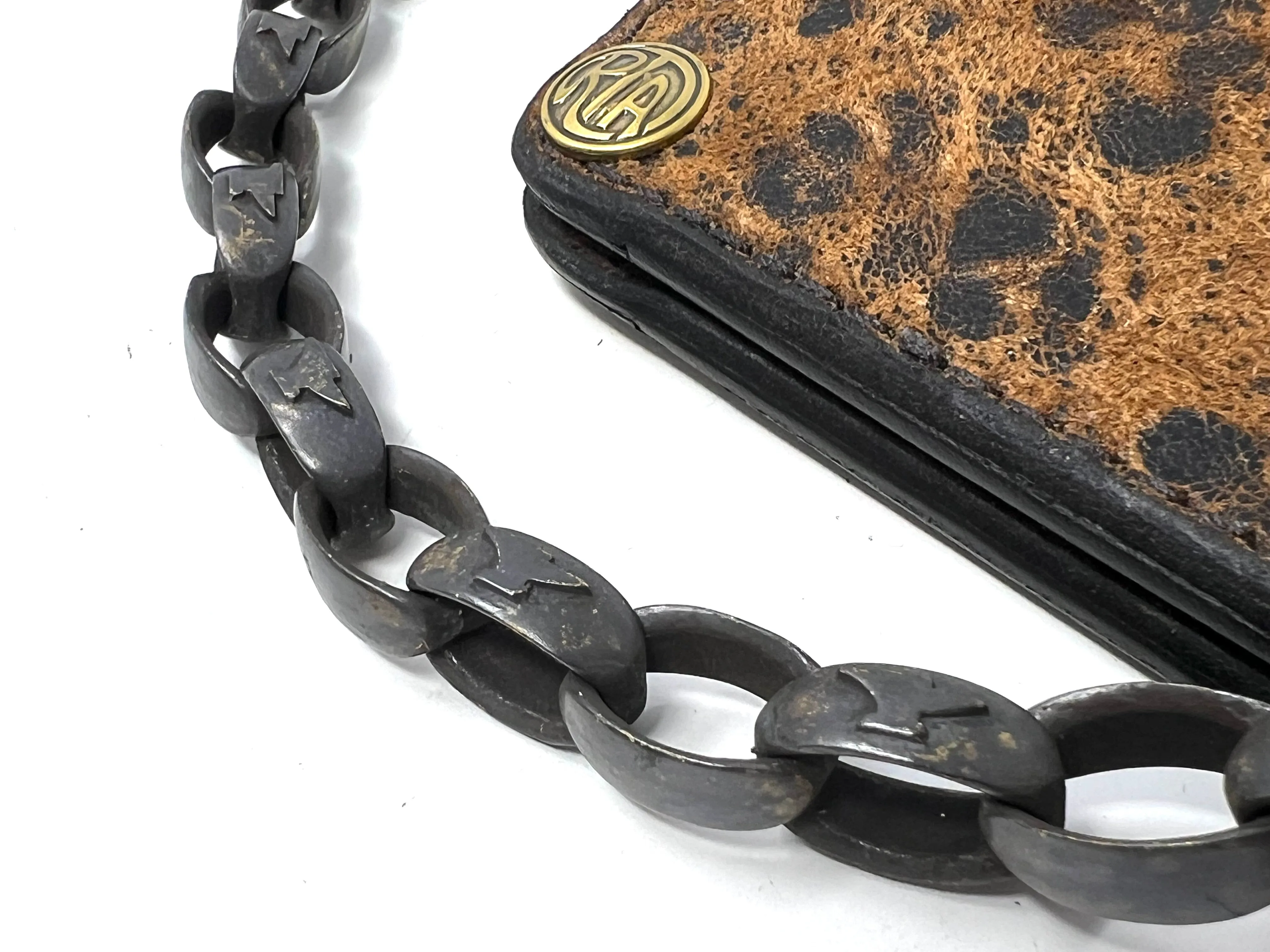 Patina Brass Signature Wallet Chain