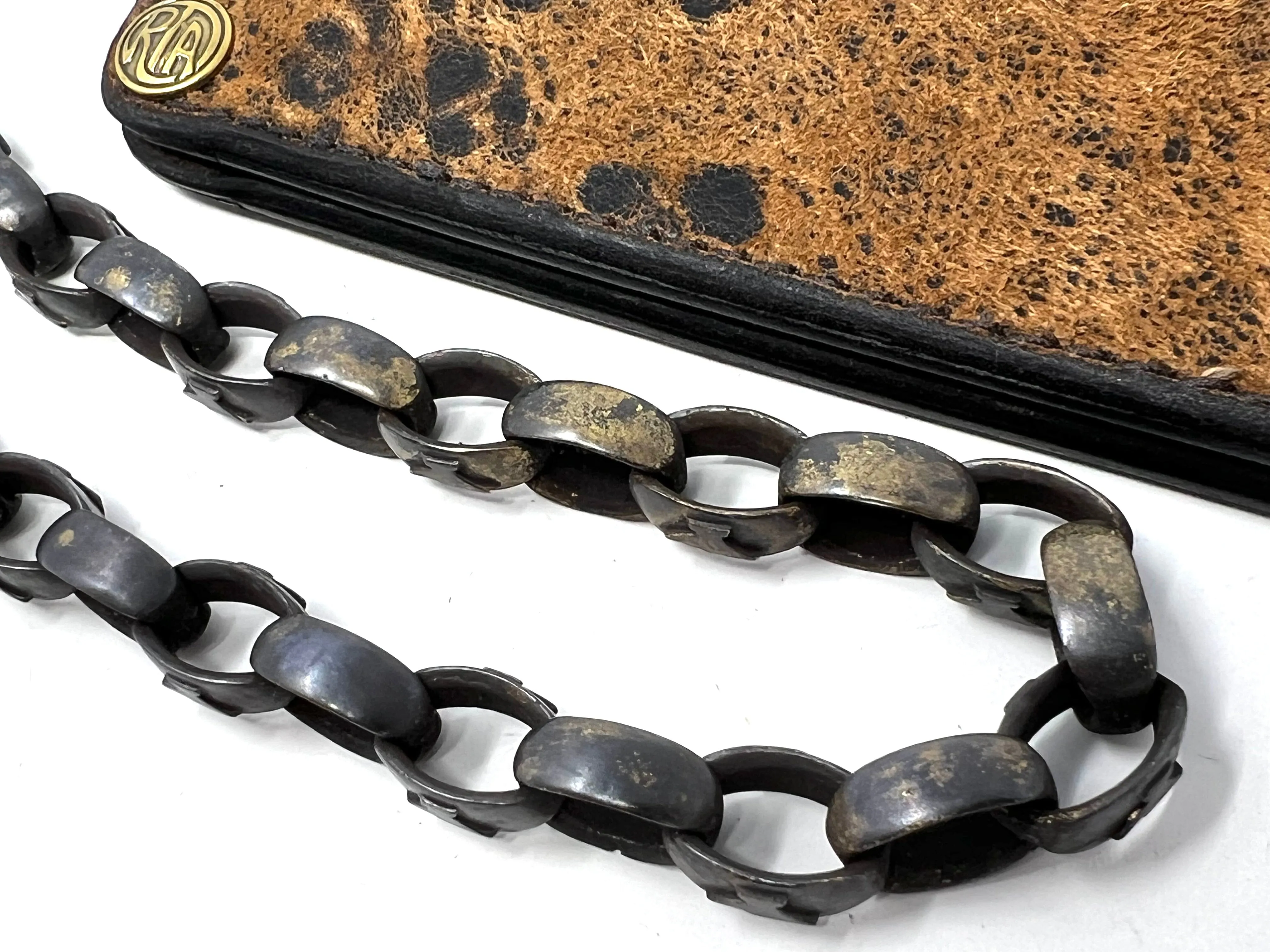 Patina Brass Signature Wallet Chain