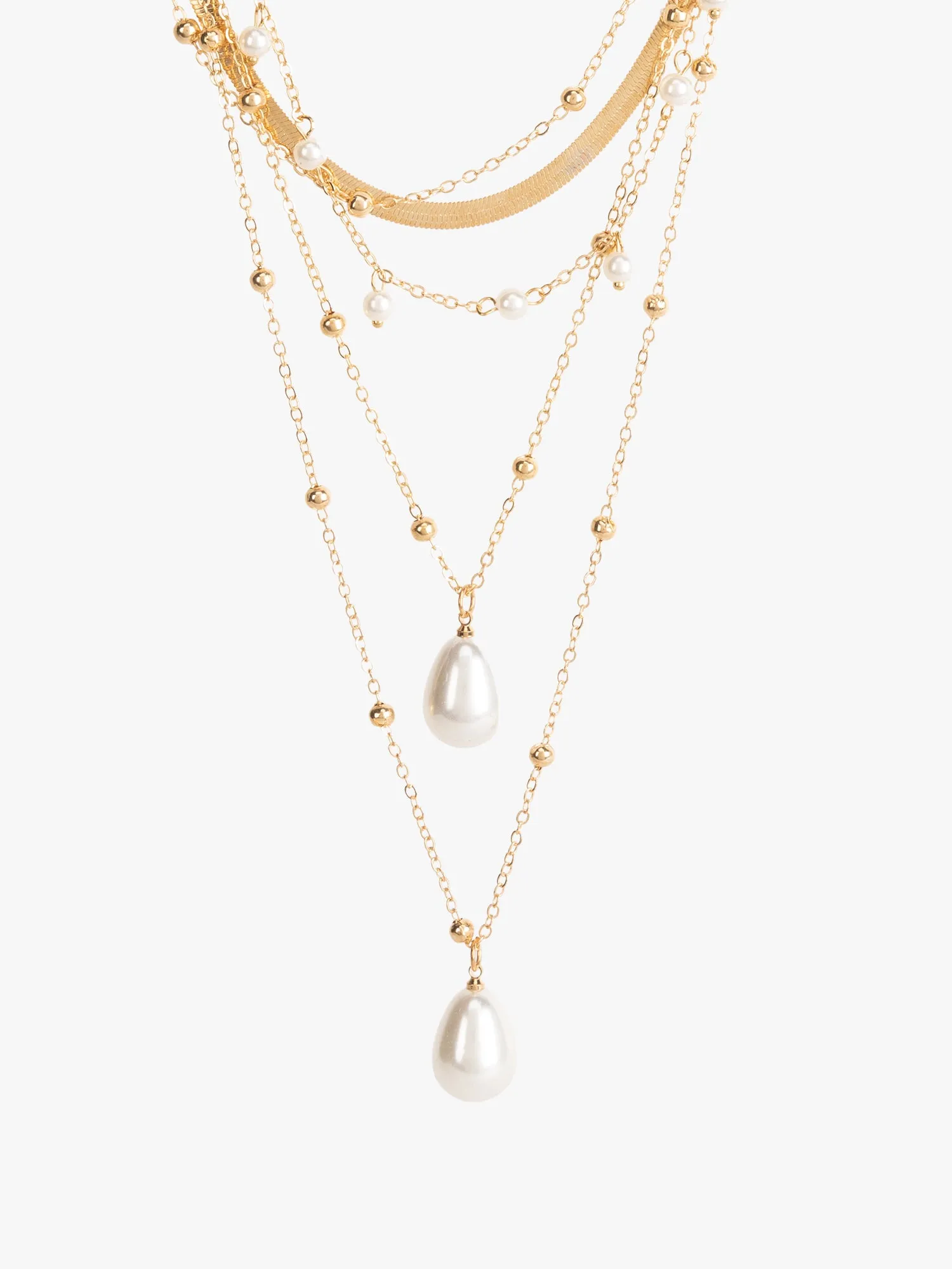 Pearl Ensemble Multi Layer Necklace