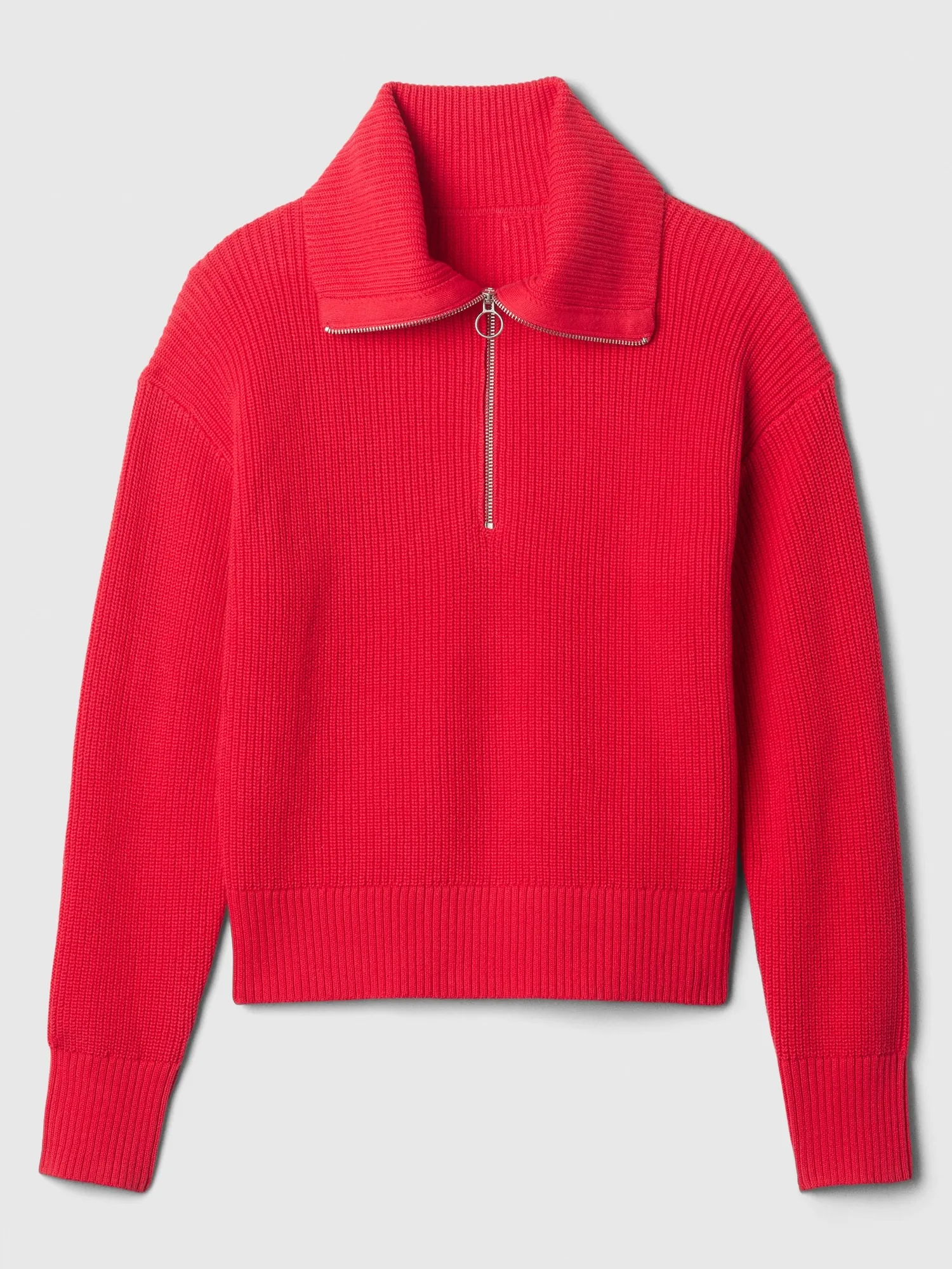 Relaxed Quarter-Zip Sweater