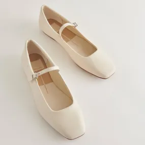 REYES WIDE BALLET FLATS IVORY LEATHER– Dolce Vita 6974198775874