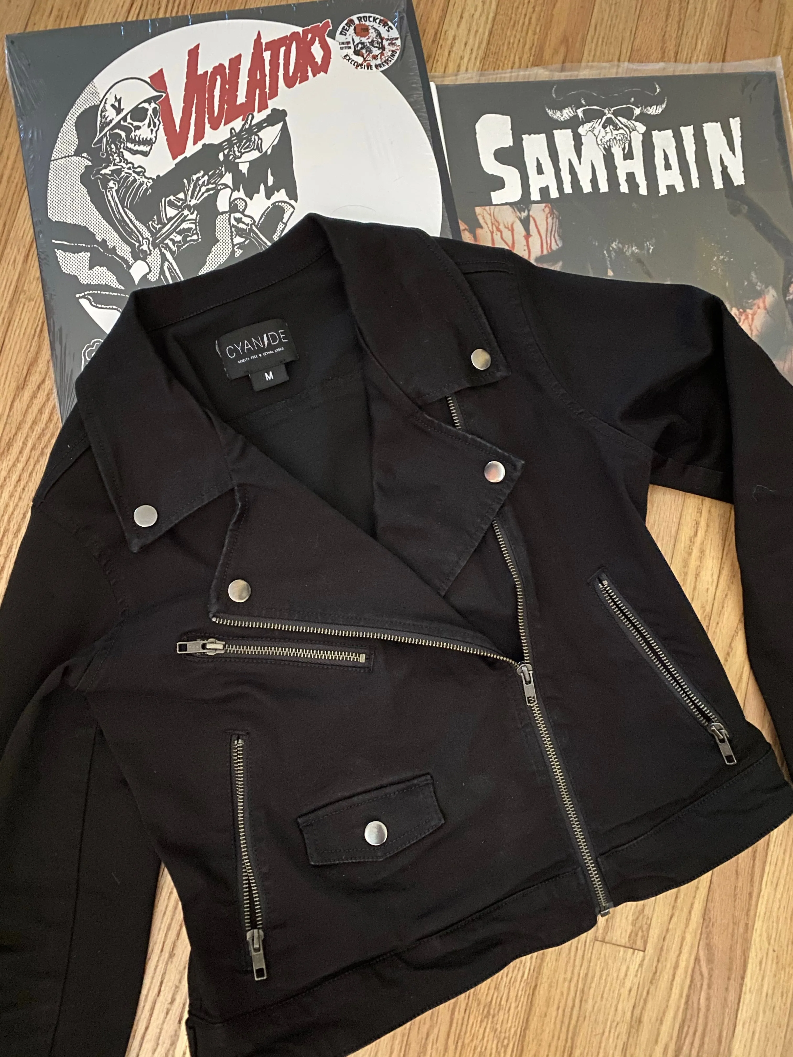 Roadrunner Black Moto Jacket