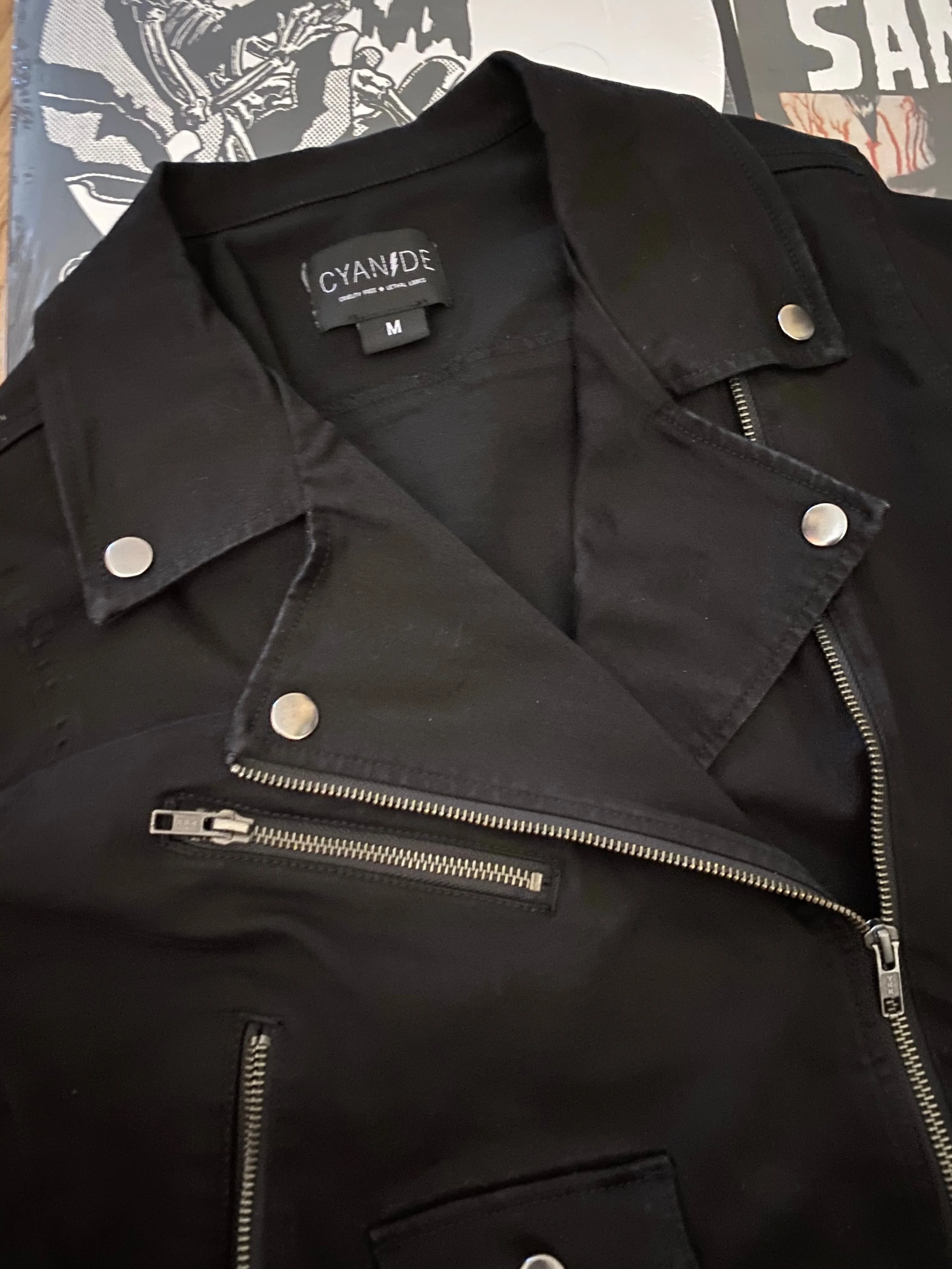 Roadrunner Black Moto Jacket