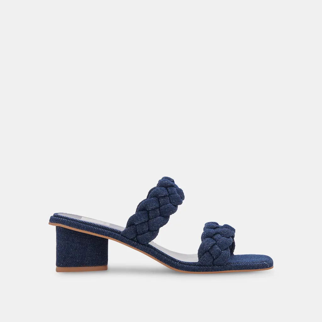 RONIN Sandals Indigo Denim | Braided Indigo Denim Sandals– Dolce Vita 6866100387906