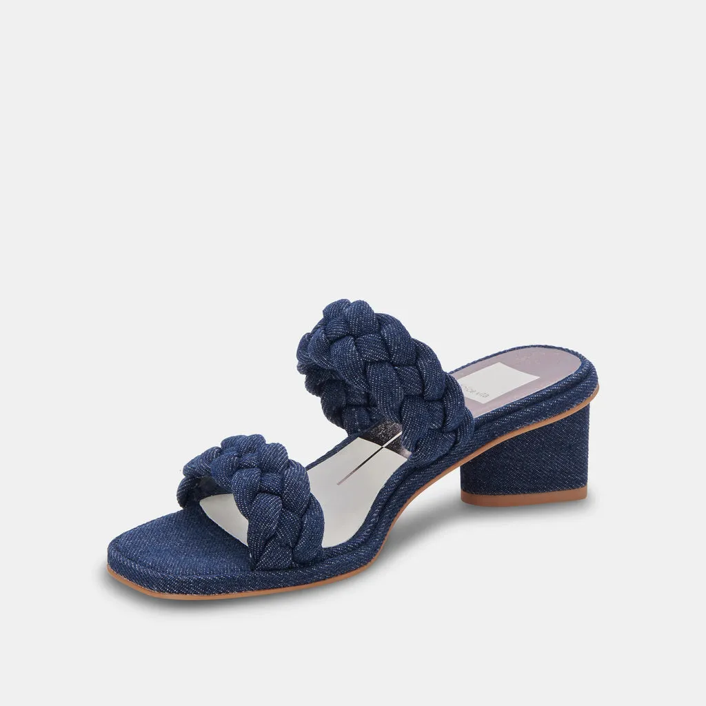 RONIN Sandals Indigo Denim | Braided Indigo Denim Sandals– Dolce Vita 6866100387906