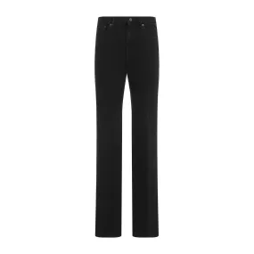 SAINT LAURENT Mid Rise Straight Black Jeans