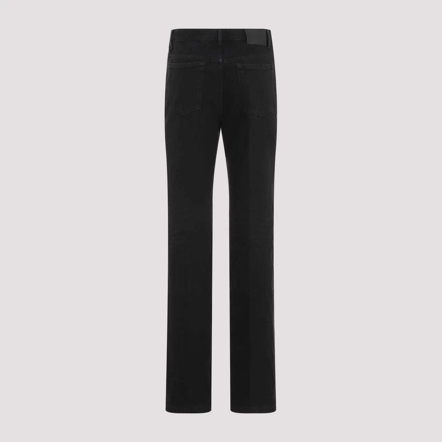 SAINT LAURENT Mid Rise Straight Black Jeans