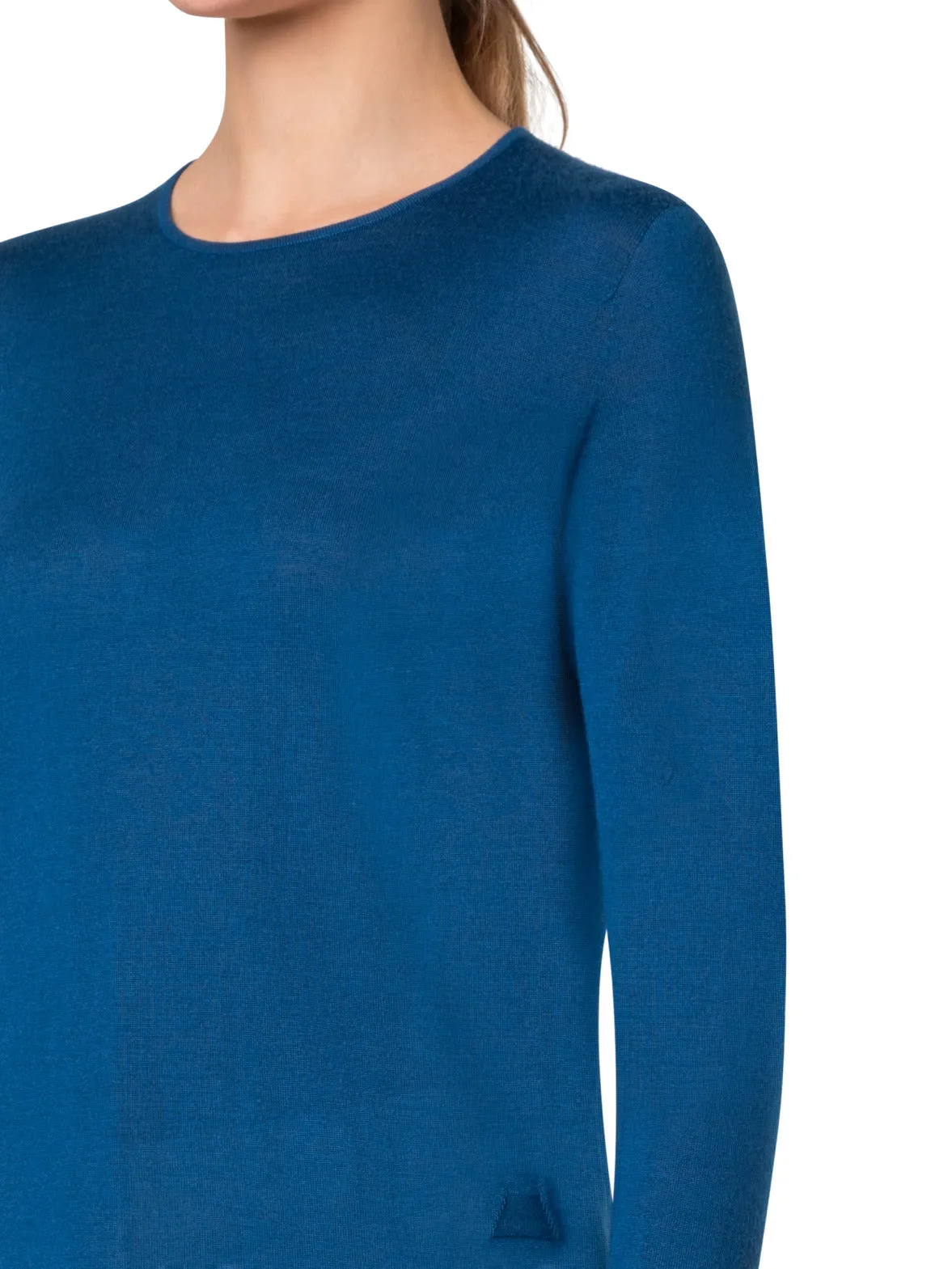 Seamless Cashmere Silk Knit Sweater