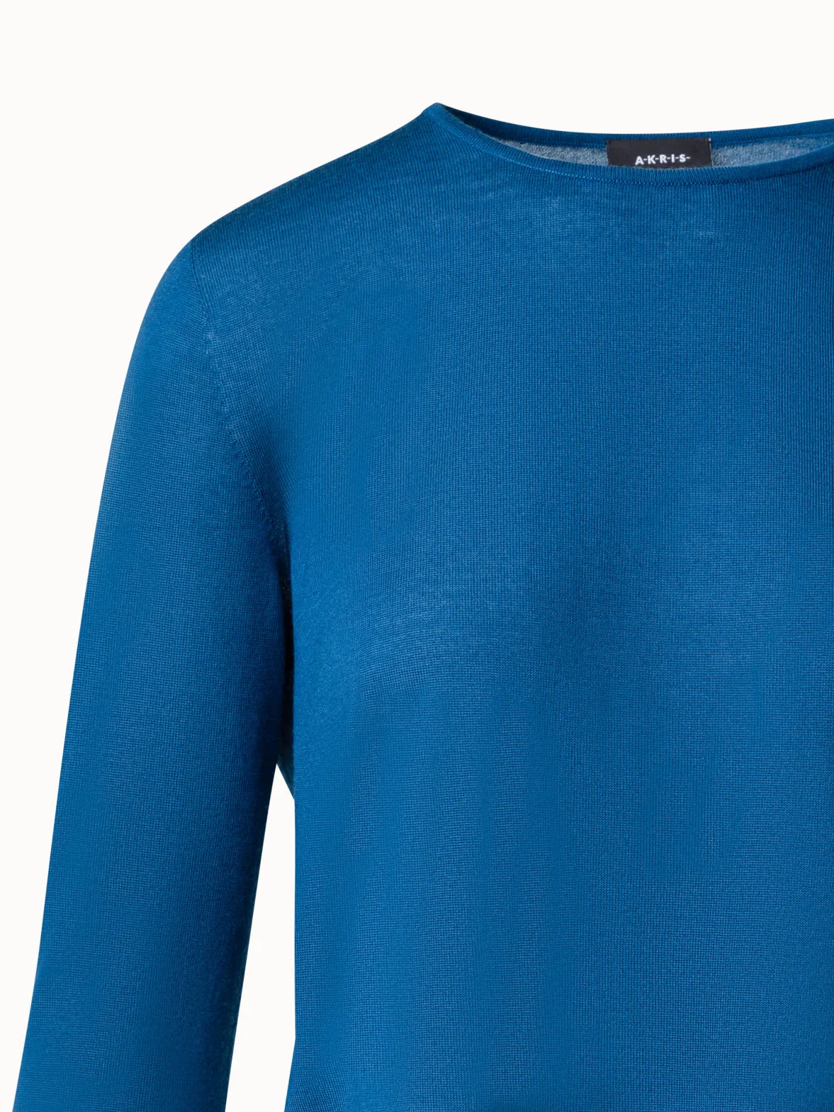 Seamless Cashmere Silk Knit Sweater