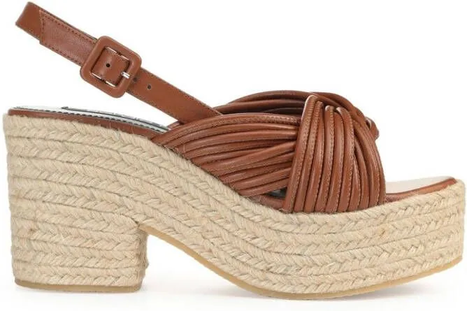 Sergio Rossi Sr Akida multi-thread sandals Brown