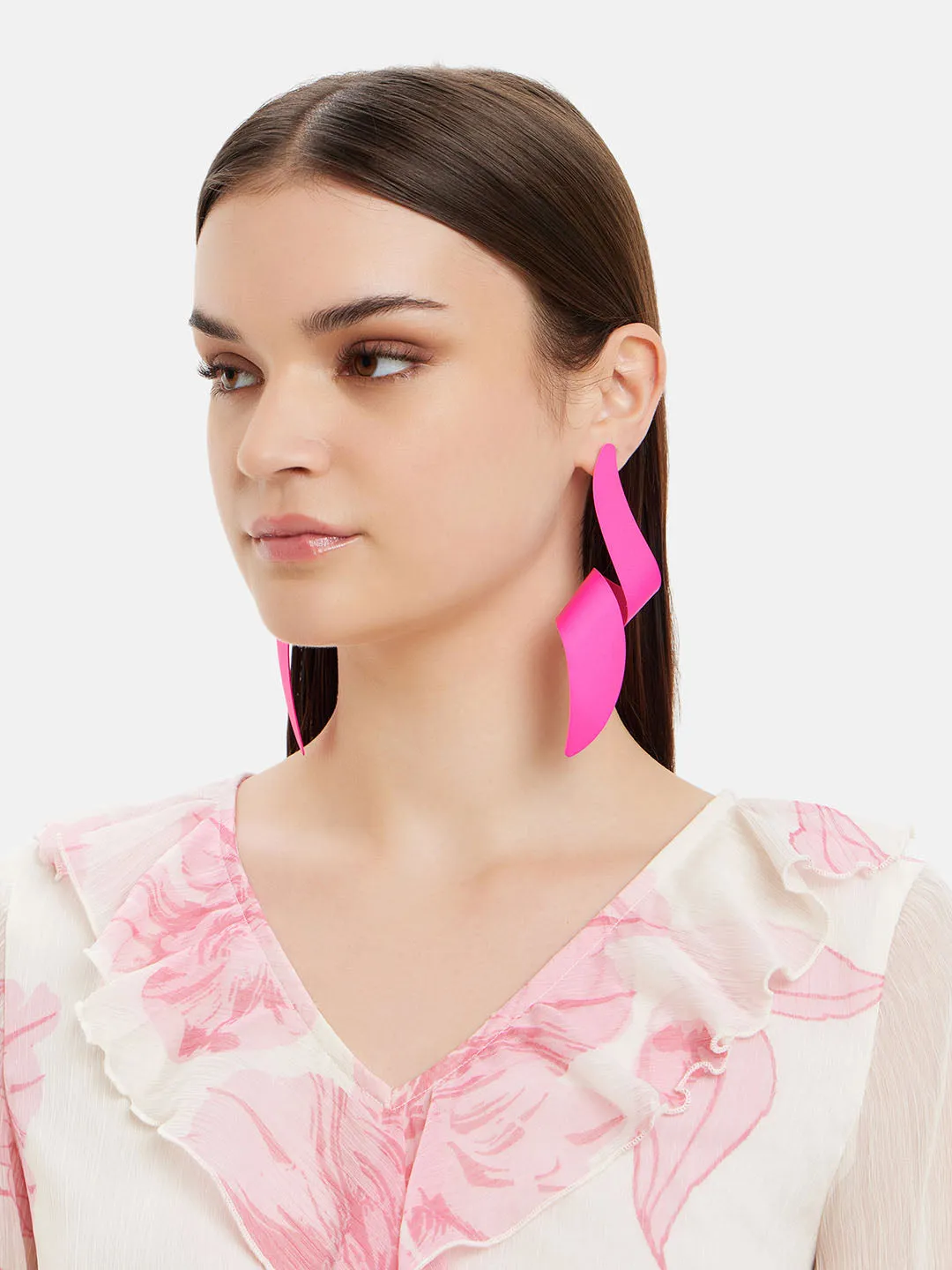 Statement Solid Twist Helicoid Earrings