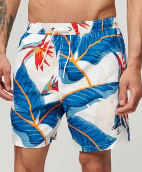 Superdry Hawaiian Print Swim Shorts Optic Paradise