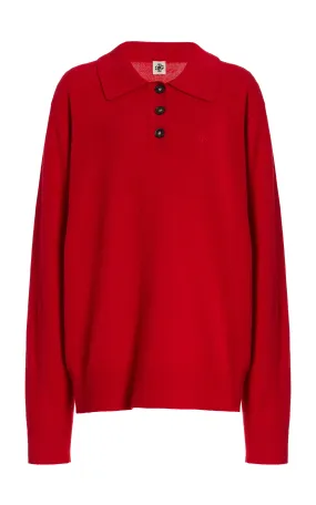 THE GARMENT Como Knit Wool-Cashmere Polo Sweater