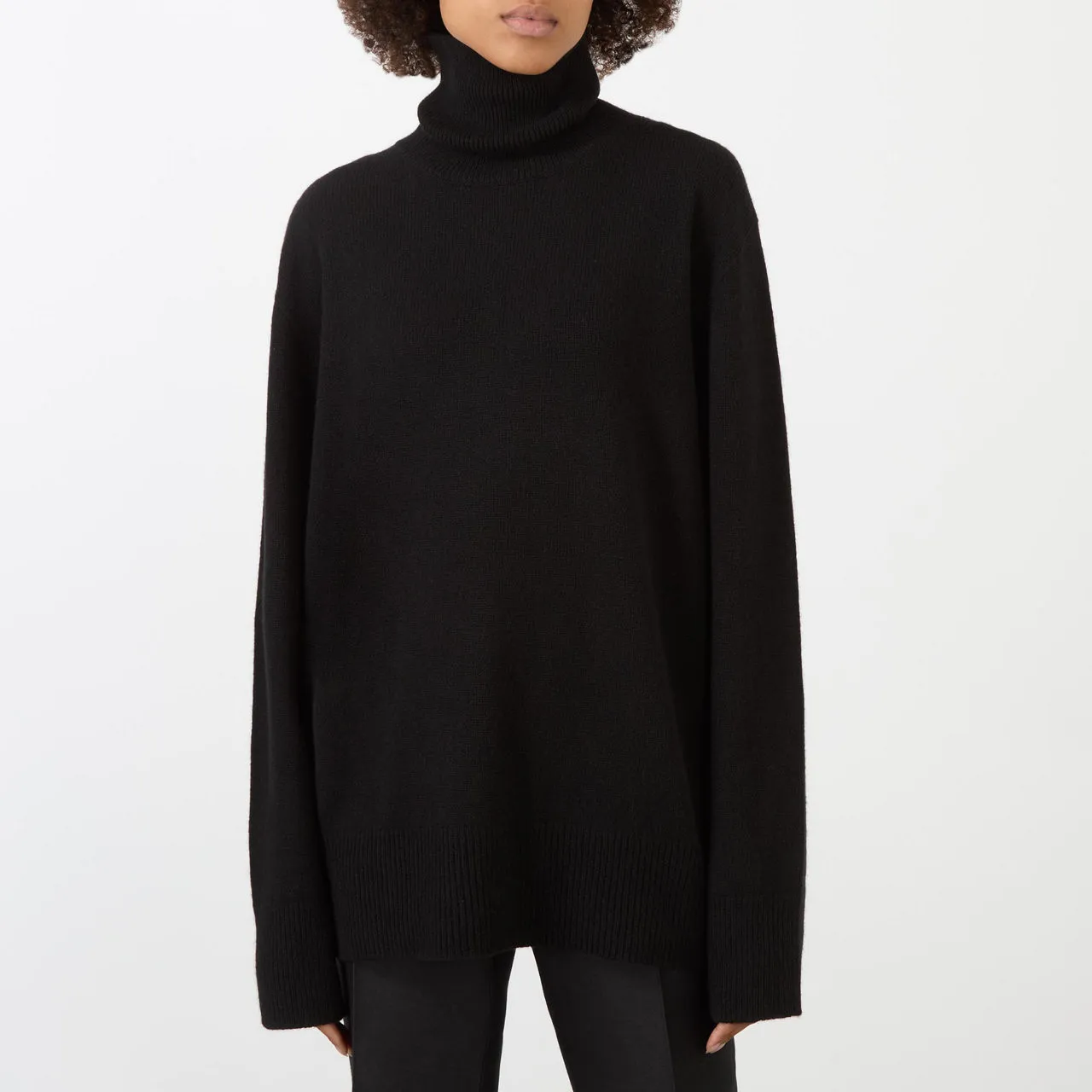 THE ROW Stepny Turtleneck Sweater - Black