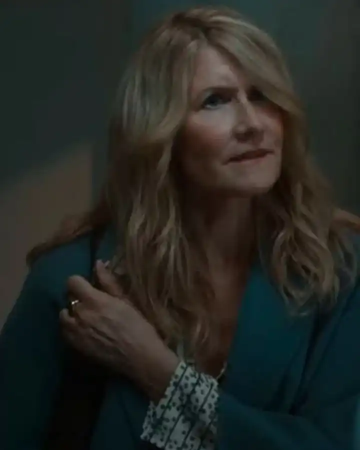 The Son 2022 Laura Dern Blue Coat