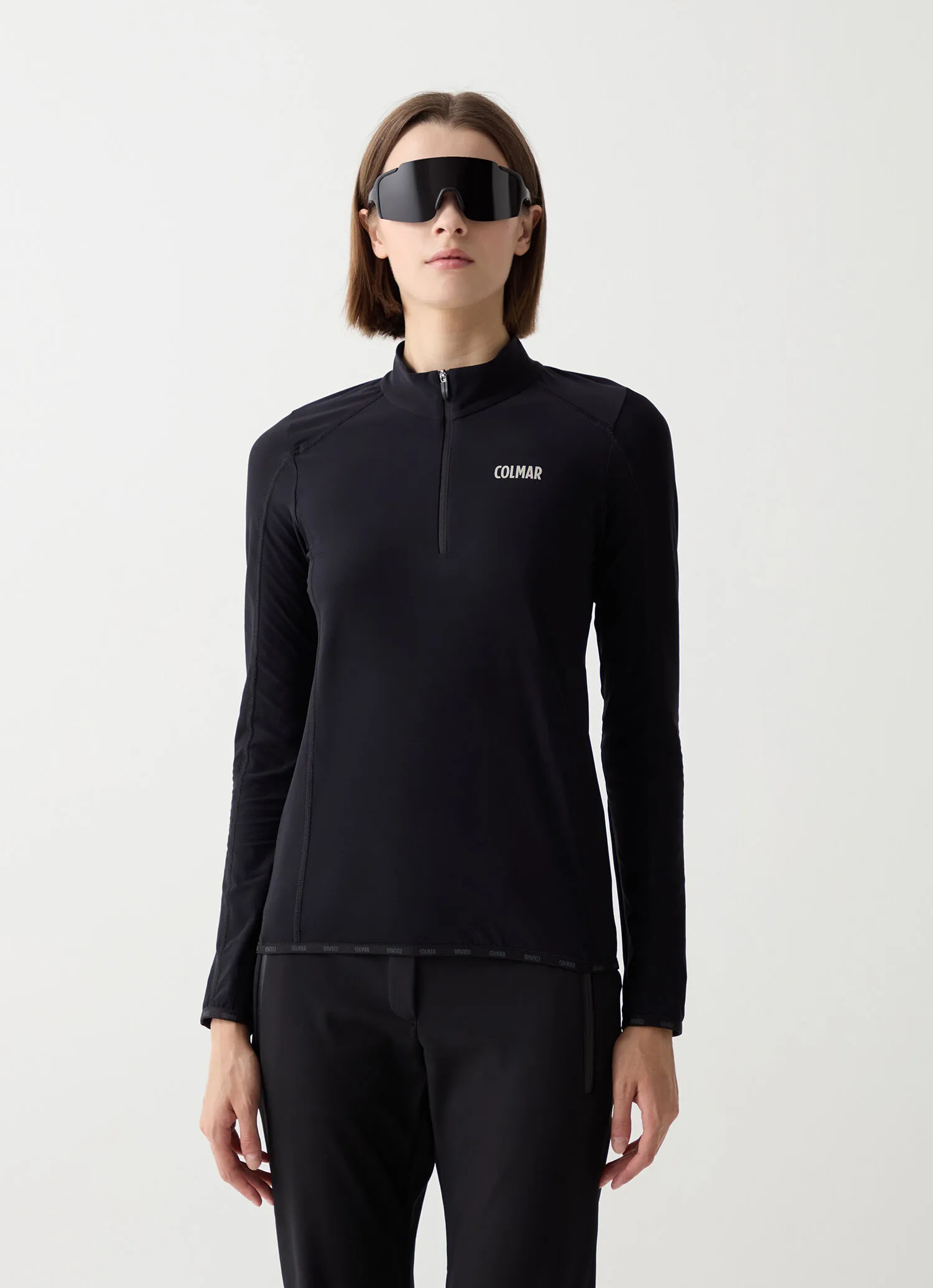 Thermal stretch ski sweater-