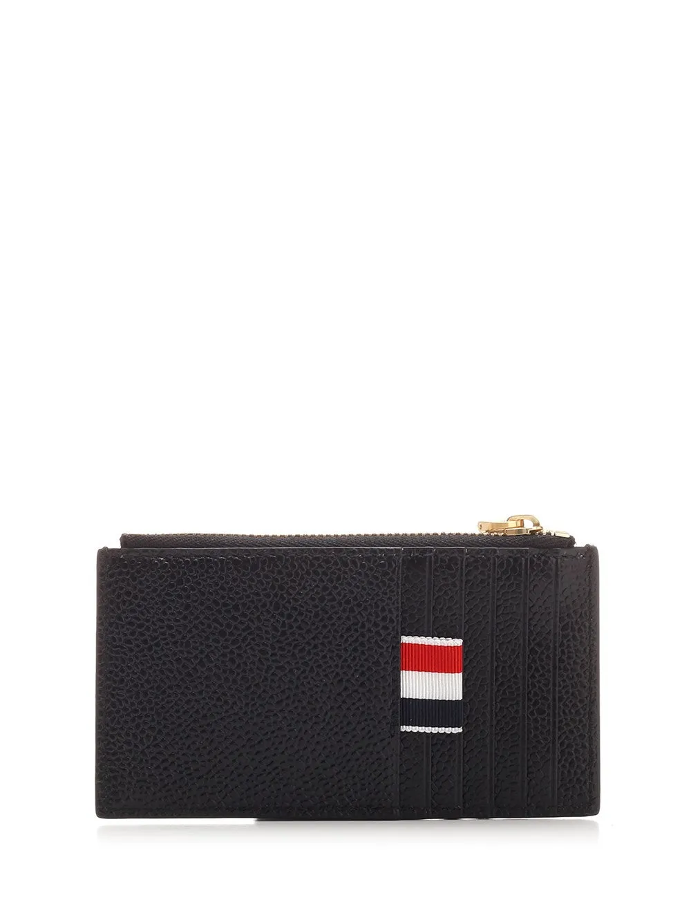 Thom Browne Logo Embossed Zipped Wallet