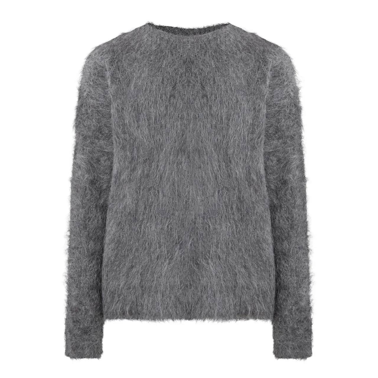 TOTEME Brushed Knit Sweater - Dark Grey