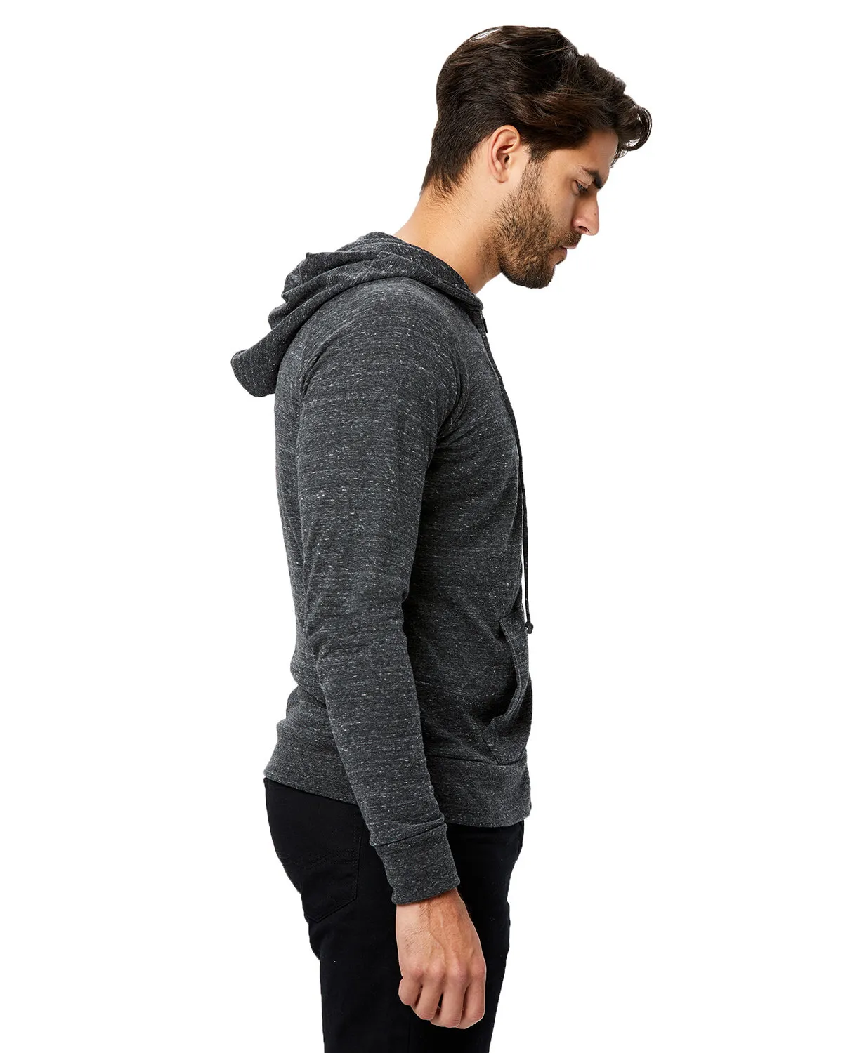 US655 US Blanks Unisex Tri-Blend Zip Hoodie SKU: US655