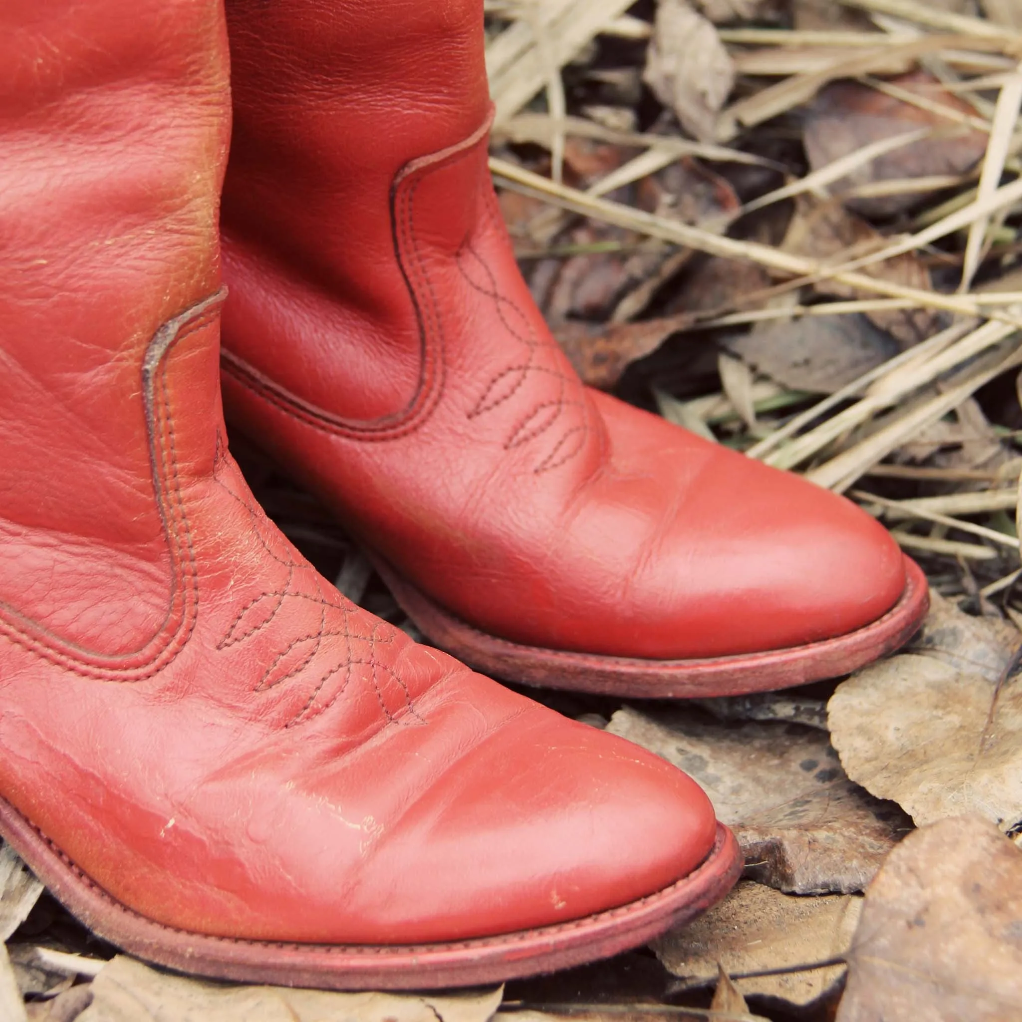 Vintage 70's Sweet Stitch Boots