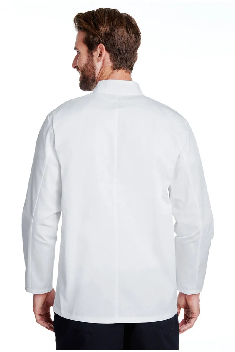 White Chef's Long Sleeve Stud Coat