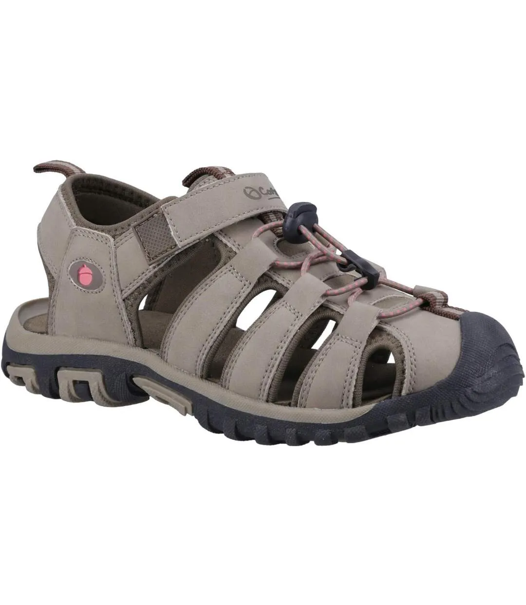 Womens/ladies brimpsfield sandals taupe Cotswold