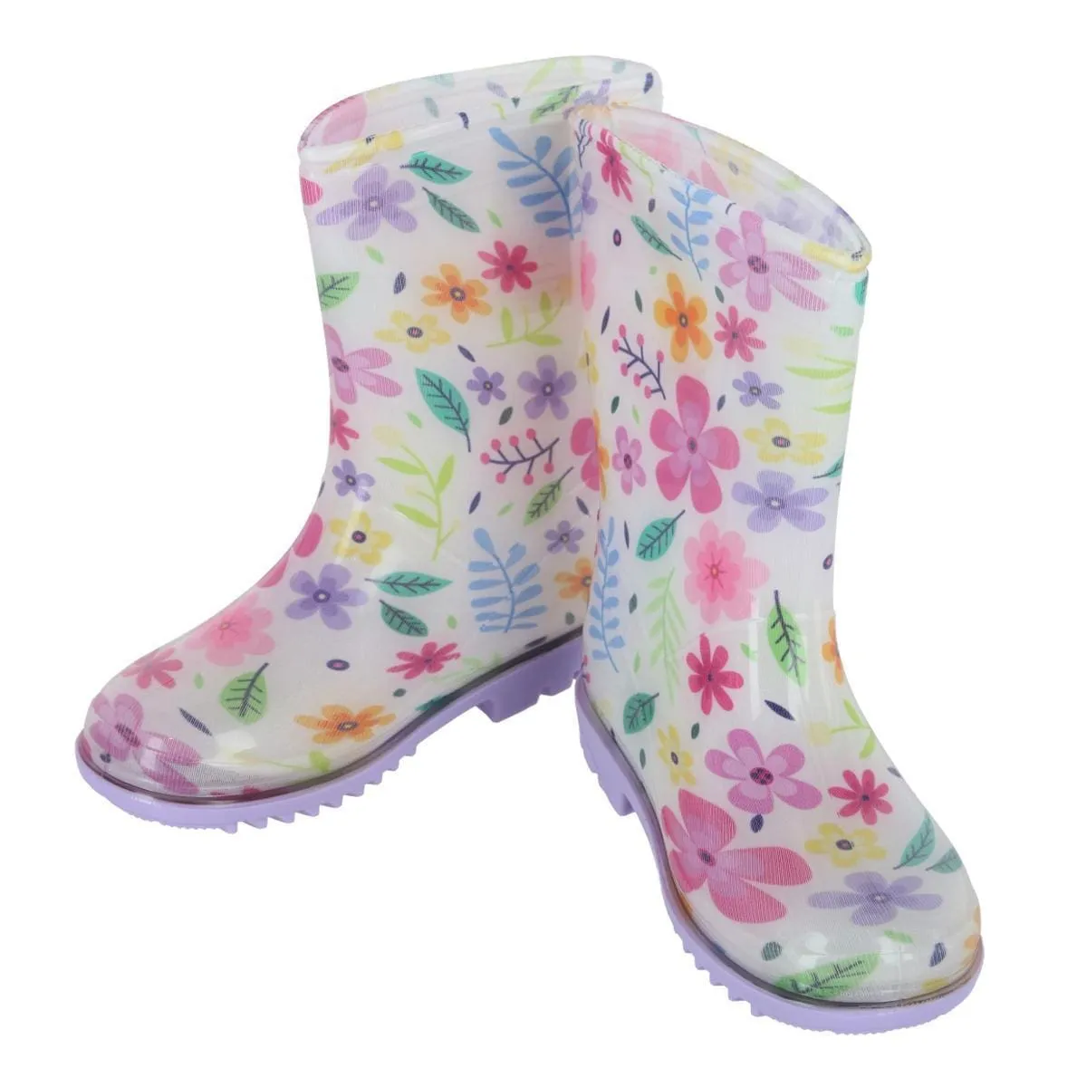 Wootie Toddler Girl's Floral Waterproof Rain Boots