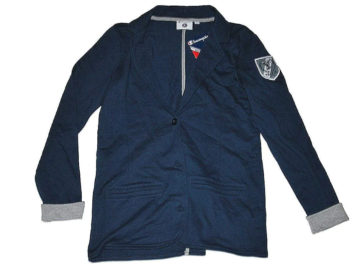 Yale Bulldogs Champion Women Navy 3 Button Blazer Jacket (M)